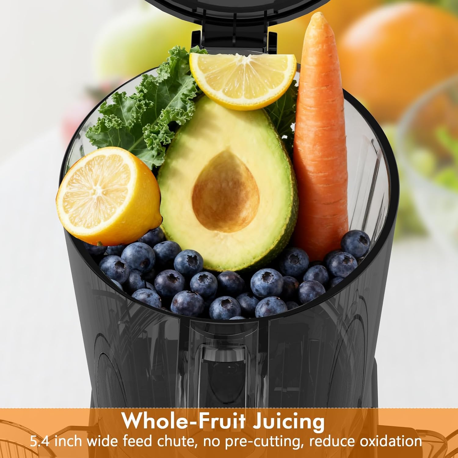 低速咀嚼式コールドプレスジューサー、300W、5.4インチ幅 - Electric Slow Juicer Cold Press のレビューと価格