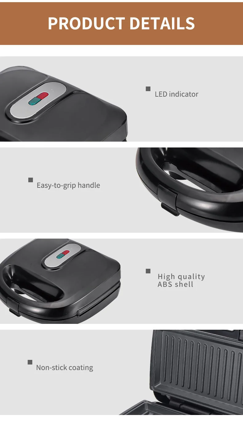 220/110V 家庭用電化製品 10 in 1 サンドイッ - Mini Waffle Maker Machine のレビューと価格