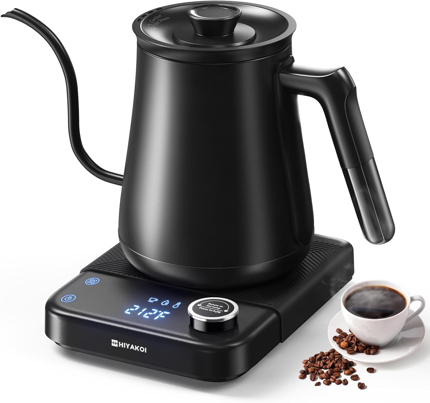 グースネック電気ケトル（±1） ℉   温度調節機能付き、コ - Electric Kettle Temperature Control のレビューと価格
