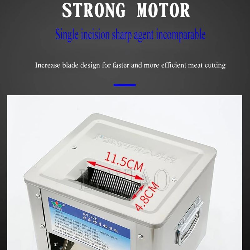 電気肉スライサー 150Kg/H 2.5/3.5/5/7MM - Automatic Meat Slicer Home のレビューと価格