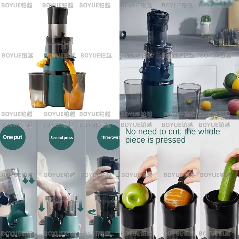 大口径低速ジューサー コールドプレス抽出器 電動フルーツ野菜 - Electric Slow Juicer Cold Press のレビューと価格