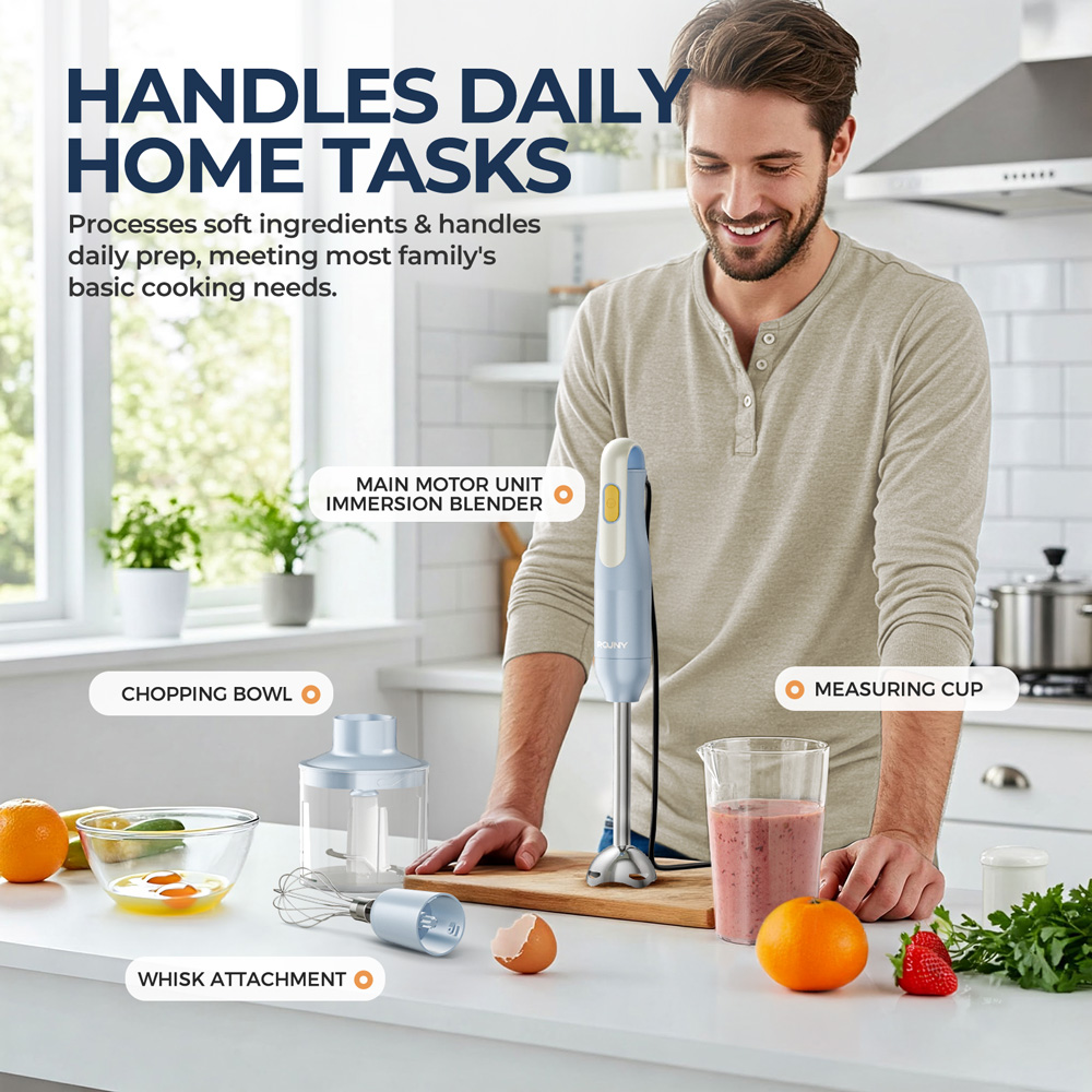 4-in-1 ハンドヘルドスティックブレンダーセット、キッチ - Immersion Hand Blender Set のレビューと価格