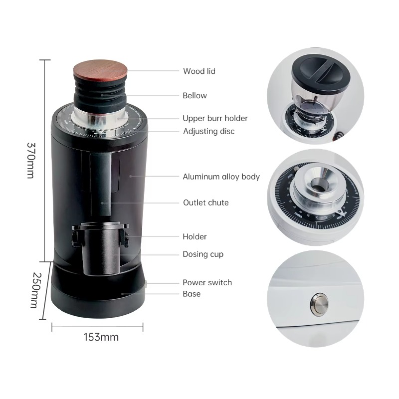 プロ仕様 DF83 エスプレッソ豆挽き機 自動 家庭用・ホテ - Coffee Bean Grinder Electric のレビューと価格