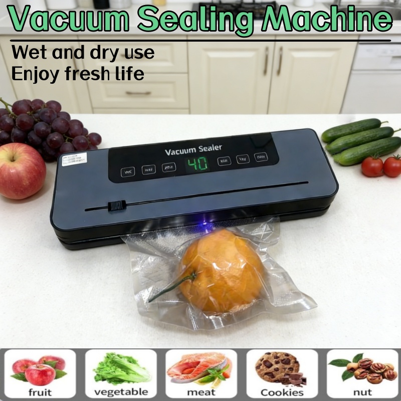 2026年式 6-in-1 自動電動真空シーラー 乾湿両用食 - Food Vacuum Sealer Machine のレビューと価格
