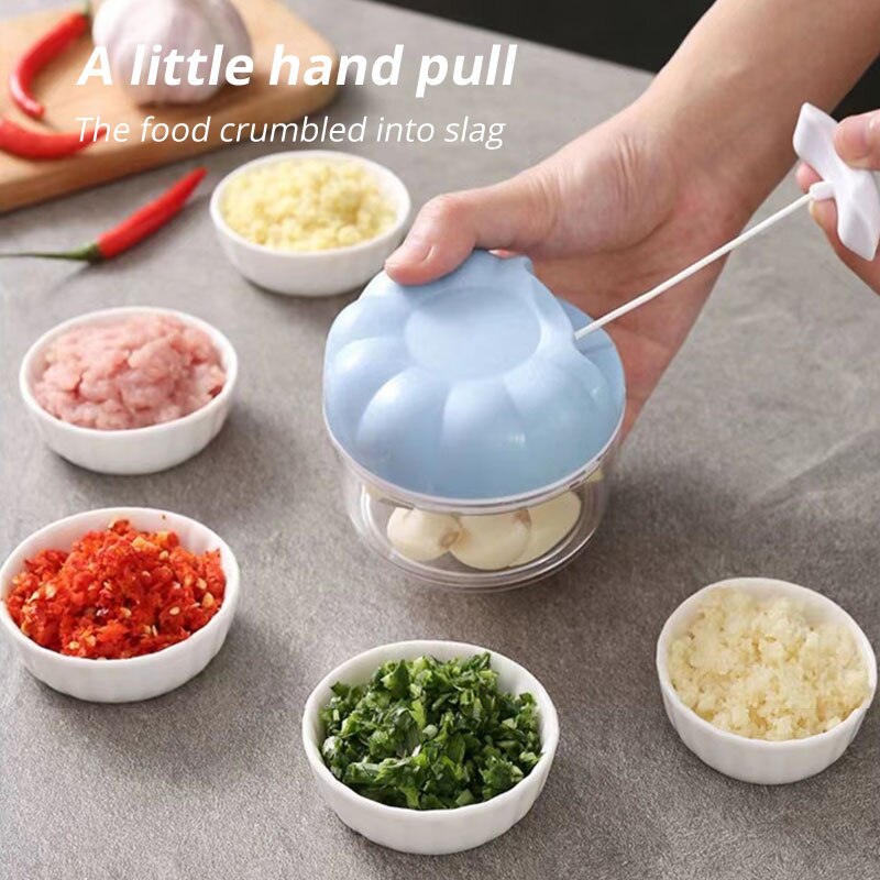 1個ブルー/ピンクマニュアルガーリックマッシャーハンドプルキ - Immersion Hand Blender Set のレビューと価格