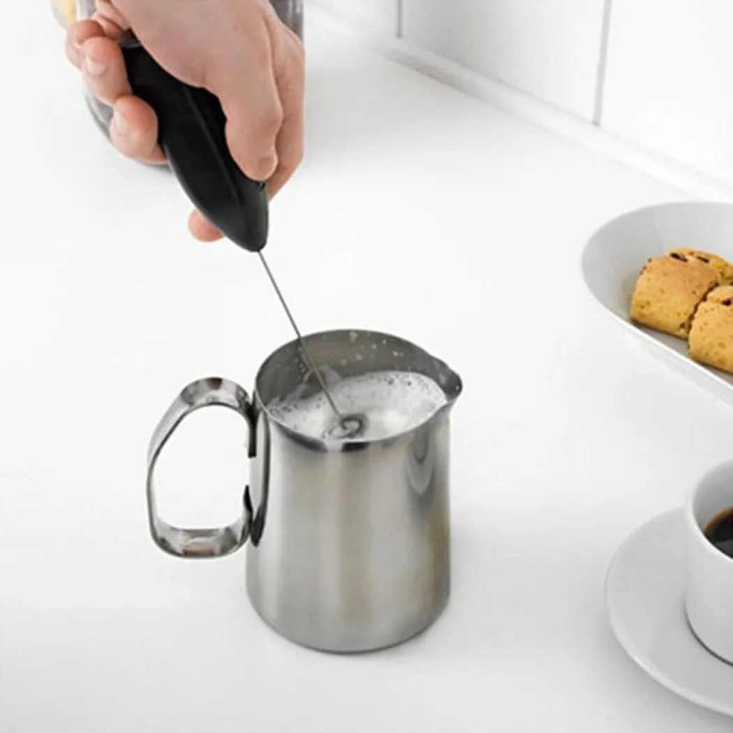 家庭用ミニステンレス鋼電動ハンドヘルド卵ビーターカプチーノラ - Electric Milk Frother Handheld のレビューと価格