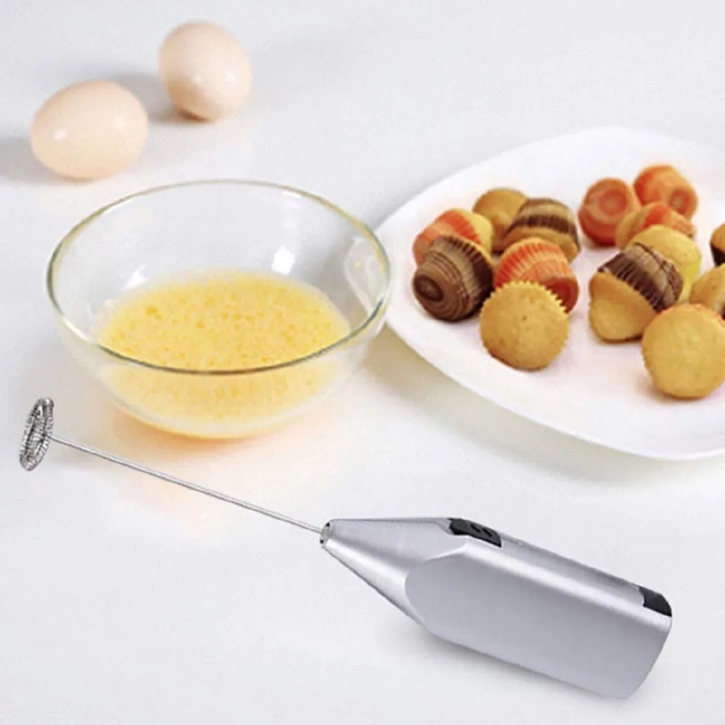 家庭用ミニステンレス鋼電動ハンドヘルド卵ビーターカプチーノラ - Electric Milk Frother Handheld のレビューと価格