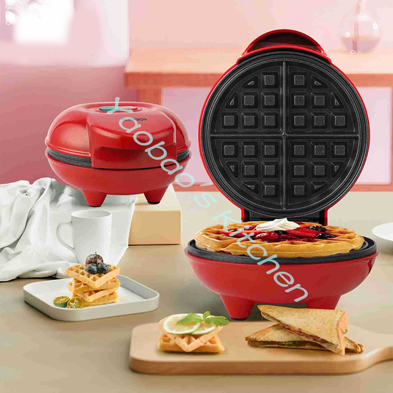 ミニ電動おろし金,ケーキ,デザート,朝食,調理器具用の多機能 - Mini Waffle Maker Machine のレビューと価格