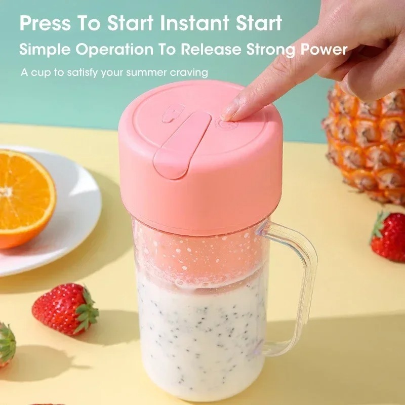 ポータブルUSB充電式300ml電動ジューサーカップ、ストロ - Portable Blender Usb Rechargeable のレビューと価格