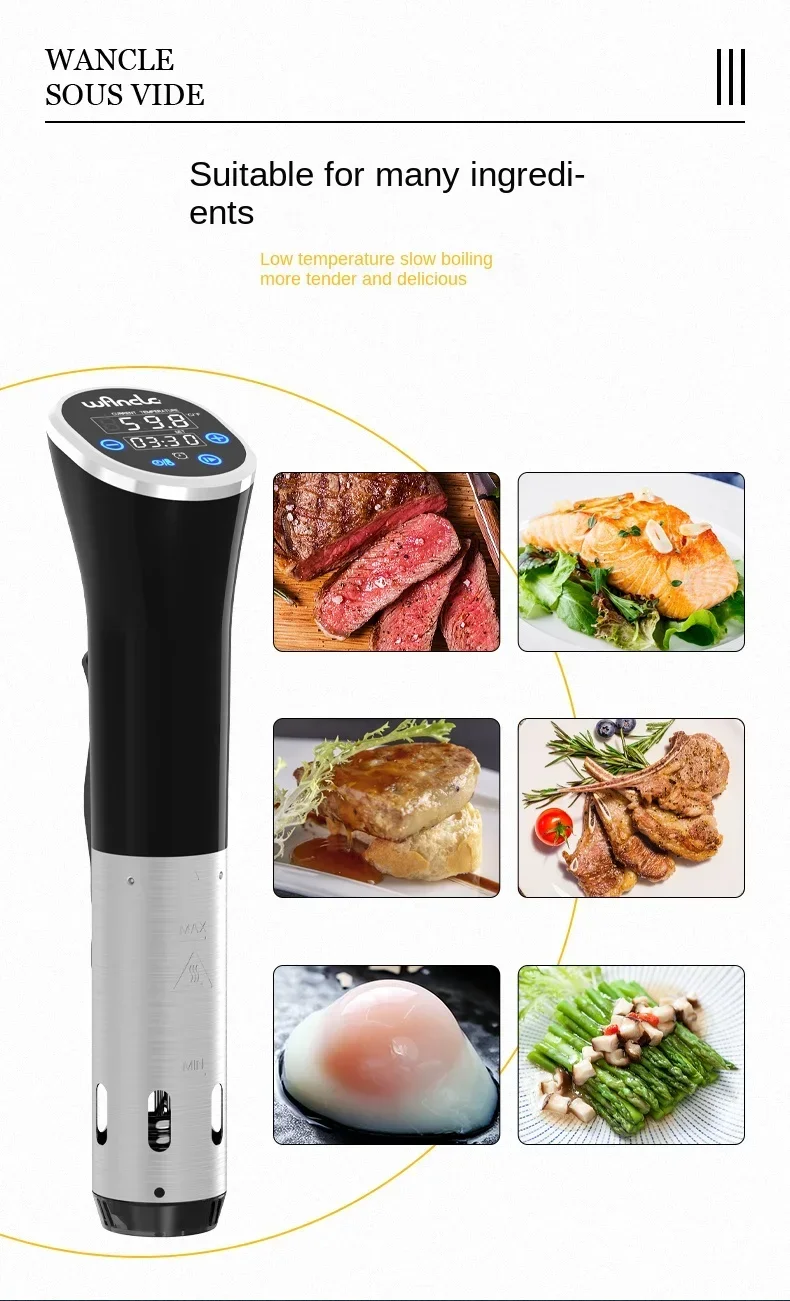 ワンクル製 220V 真空調理器 – デジタルディスプレイと - Digital Sous Vide Precision Cooker のレビューと価格