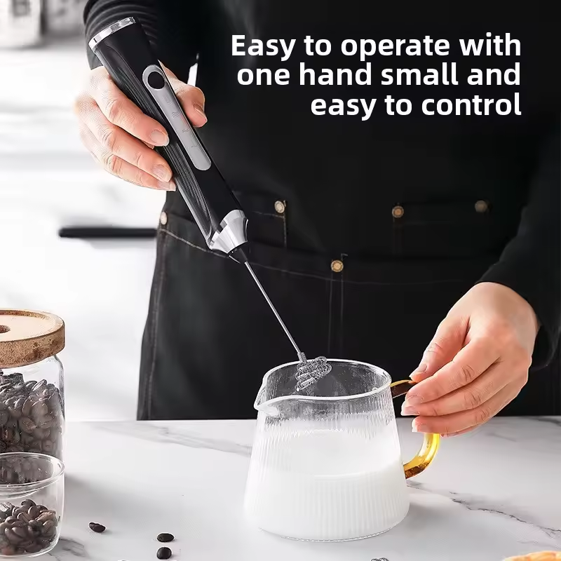 USB 電動ミルク泡立て器ハンドヘルドミルクコーヒーマシン  - Electric Milk Frother Handheld のレビューと価格