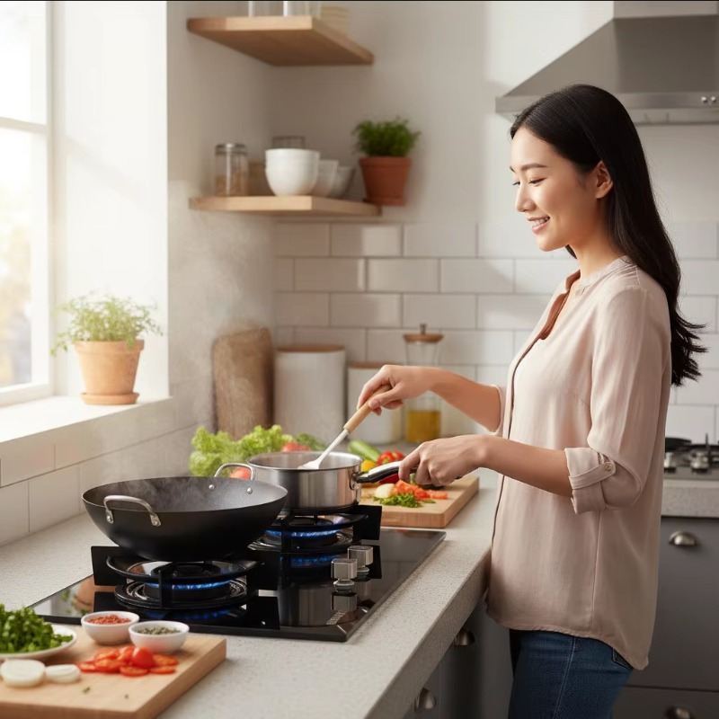 黒色強化ガラスパネル 2口ビルトインガスコンロ キッチン調理 - Kitchen Appliances のレビューと価格